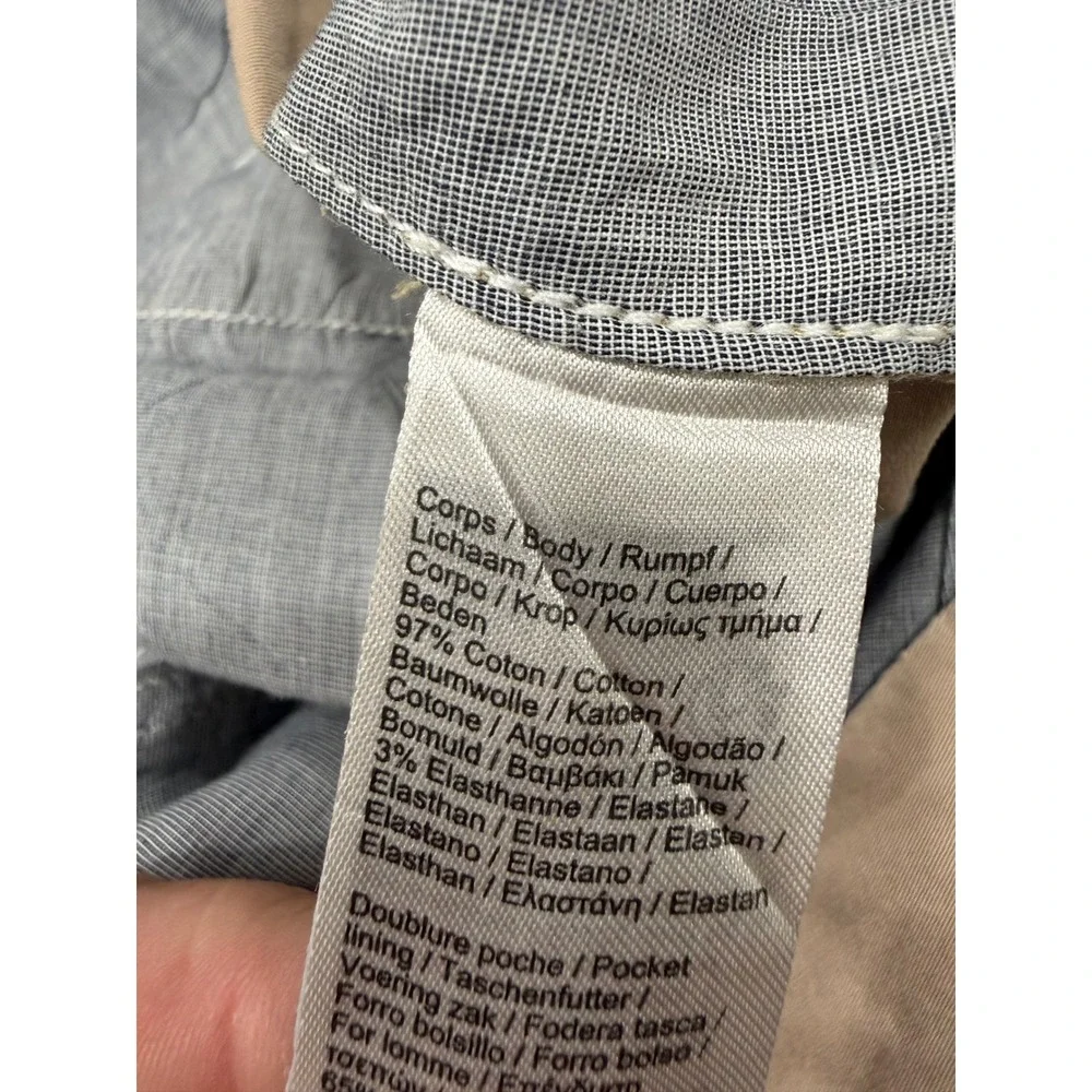 Lacoste Slim Fit Chino Pants Tan Khaki Mens US 38 Cotton Stretch HH2739